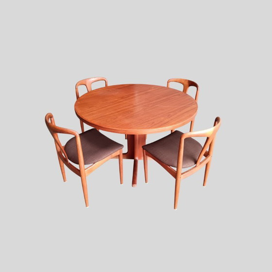 Image 1 of Johannes Andersen "Juliane" dining table set - Denmark 1960s