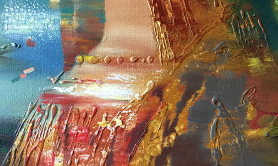 Original Oil Painting Abstract Expressionism Summer – Paintings & Drawings, Canvas (photo 11 of 13)