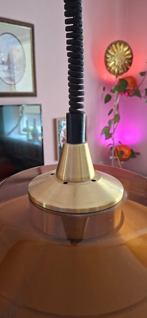 Image 1 of Vintage Space Age hanglamp met treksnoer – Dijkstra / Herda stijl – Jaren 70