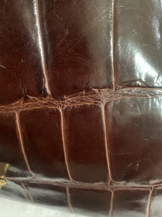 Grote vintage handtas van Joaquim Jofré (Barcelona 1929) – Joaquim Jofre, Top handle tassen, Exotic (photo 8 of 9)
