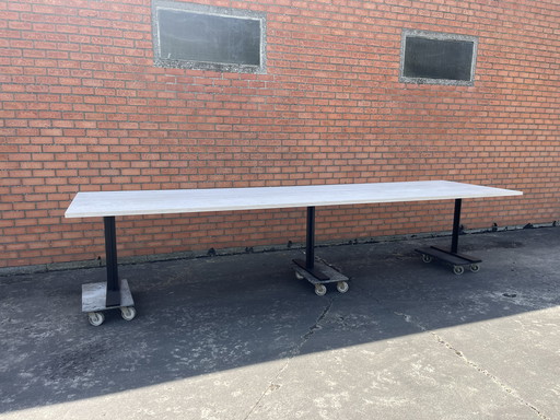 Solid Oak Dining Table - 400 x 110 cm