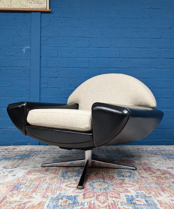 Image 1 of Design Dreisitzer-Sofa und Sessel, Space Age, Johannes Andersen