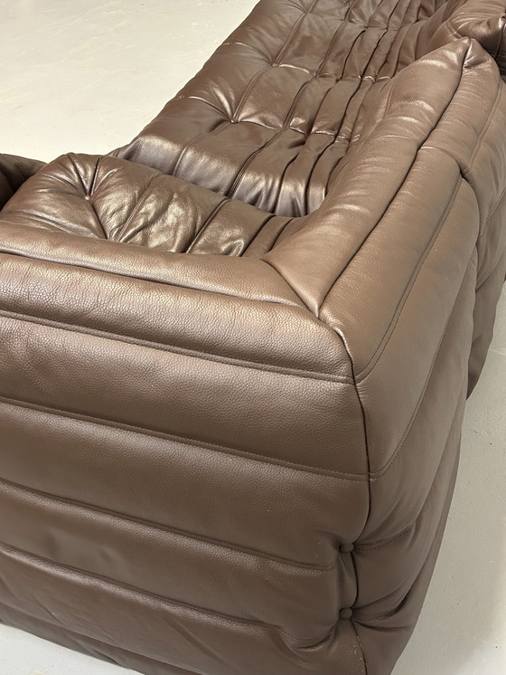 Image 1 of Togo Line rRoset bruine leren set