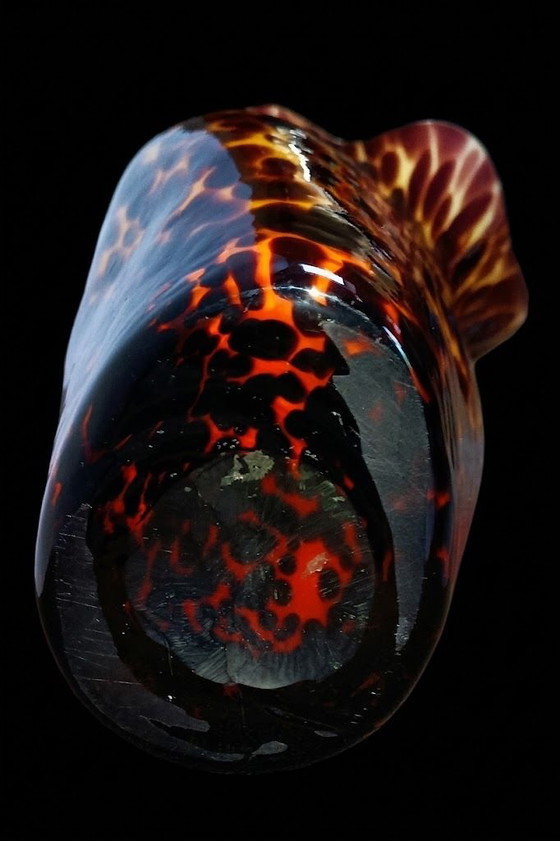 Vaso Valerius particolarmente bello!!, murano, Vasi, Vetro, Nero (foto 6 di 8)