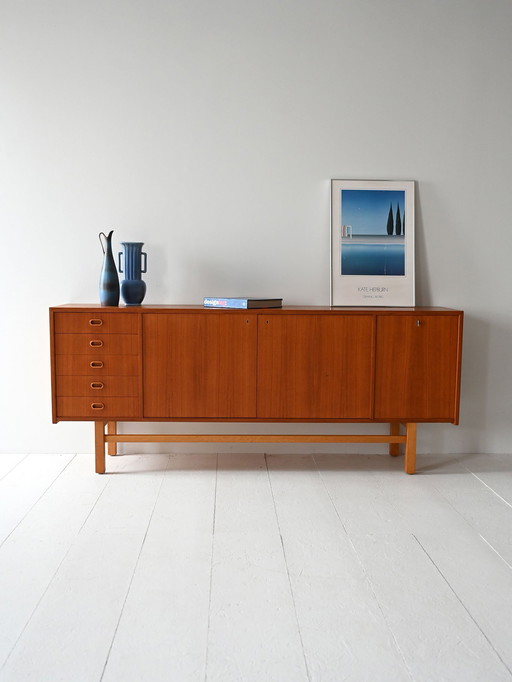 Buffet scandinave en teck des années 1950/60