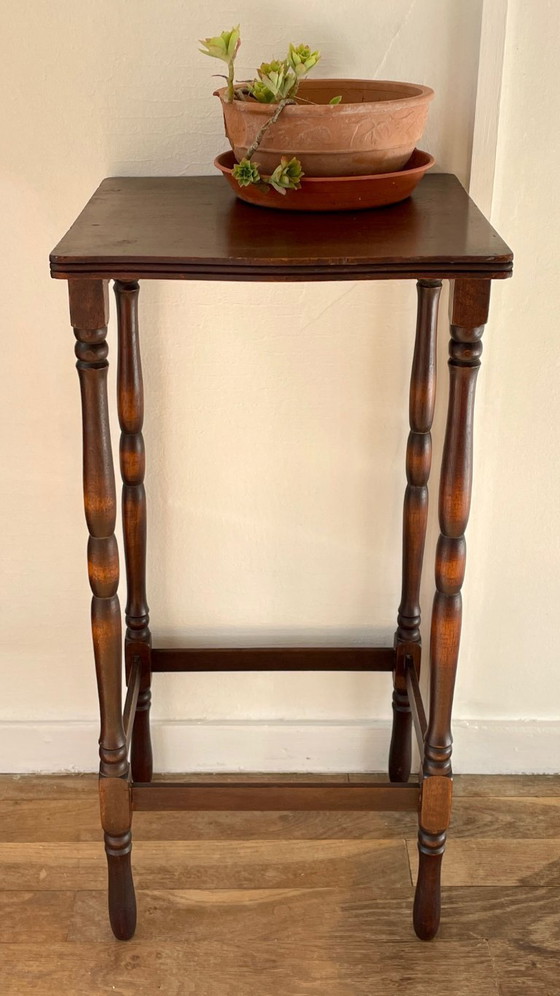 Image 1 of TAFEL Haute CHEVET gedraaid hout stijl