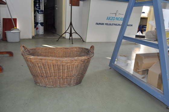 Cesta de Madera Rústica, años 40 – Objetos decorativos, Mimbre, Rustic (photo 2 of 4)