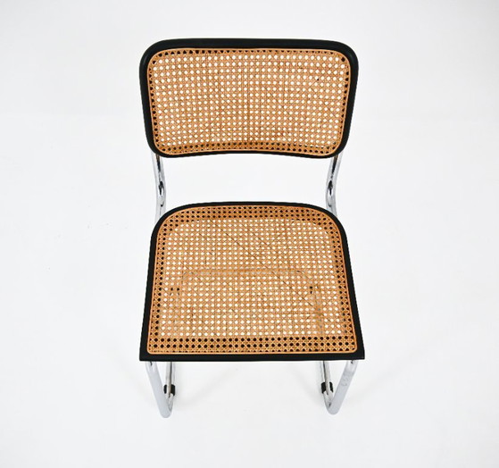 Image 1 of Eetkamerstoelen stijl B32 van Marcel Breuer, set van 4