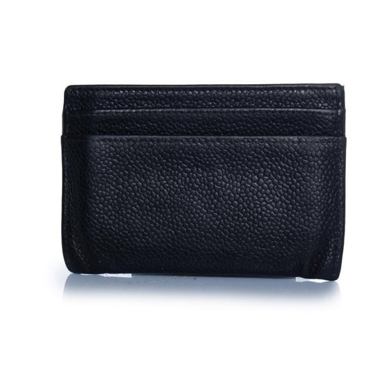 Image 1 of Chanel, black pebbled leather card holder