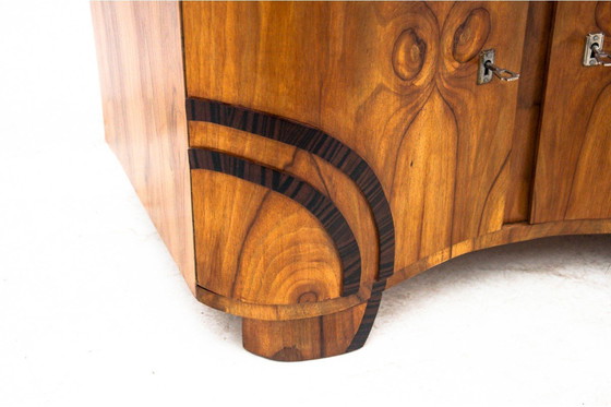 Image 1 of Art Deco glass chest of drawers, Poland, 1950s.