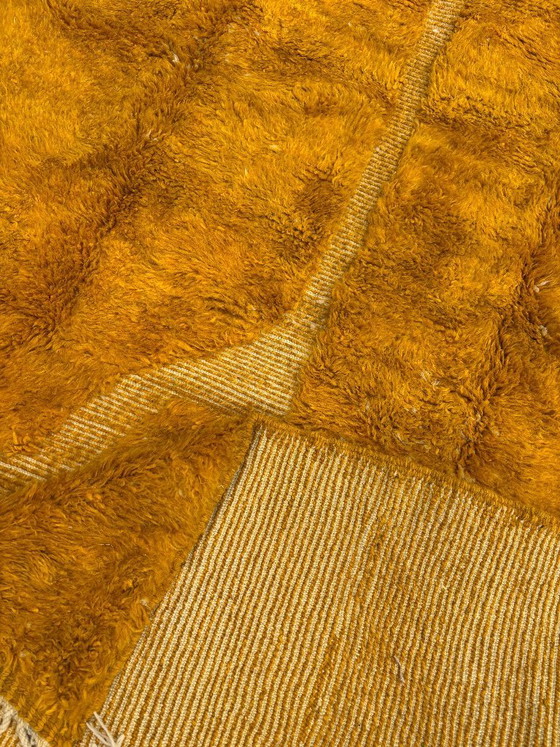 Image 1 of Yellow Mrirt Moroccan Wool Rug 200x300 cm– Handmade Thick Wool Berber Rug Woven by Women Cooperative