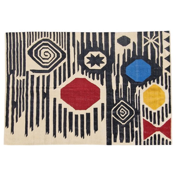 Calder Stars Over Mountains 1965 Handwoven Tapestry | Contemporary Textile Art (100 × 67 in) – Rugs & carpets (photo 9 of 9)