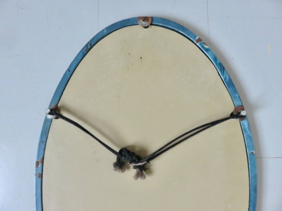 Image 1 of Art Nouveau mirror in enameled cast iron in the style of Hector Guimard