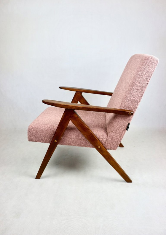 Image 1 of Vintage B-310 VAR fauteuil in roze bouclé, jaren 1970