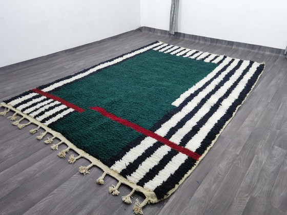 Grüner marokkanischer Wollteppich 200/300 – Teppiche & Läufer, Wool (photo 3 of 9)