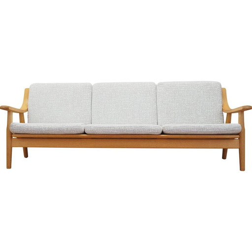 Canapé vintage en chêne par Hans J. Wegner pour Getama, 1960s