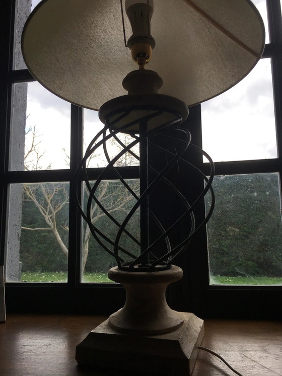 Stone and metal lamp – Table lamps, Vintage (photo 8 of 11)