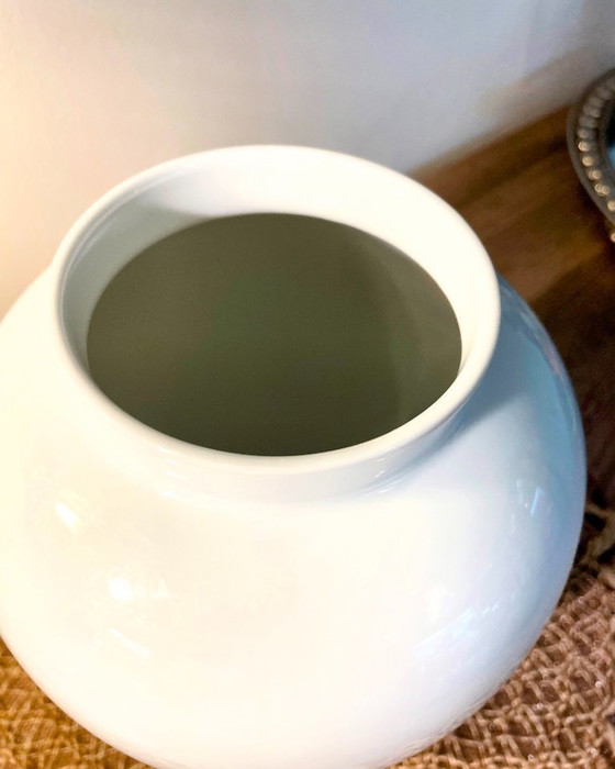 Image 1 of Rosenthal Classic Rose Porcelain Vase – White Minimalist Design – 25 cm – Germany