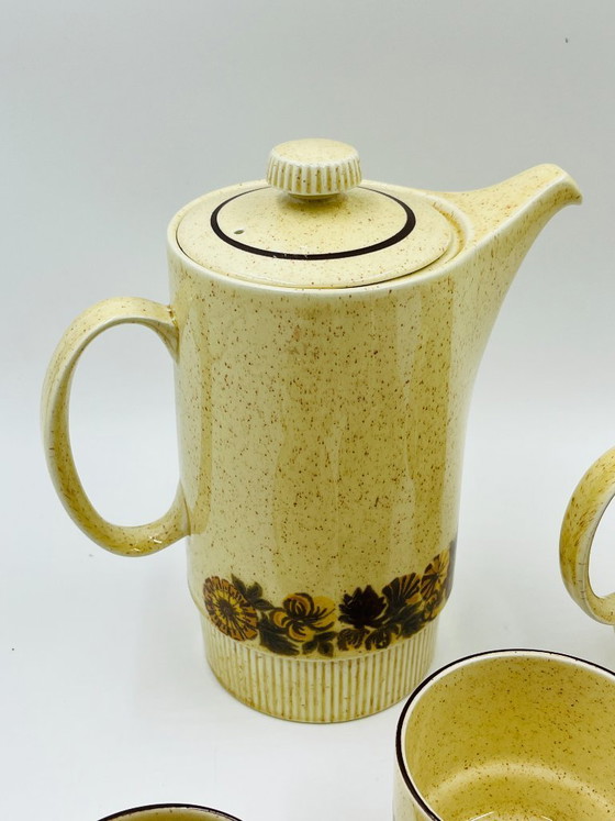 Image 1 of Poole Pottery Thistlewood koffieservies voor 4 personen