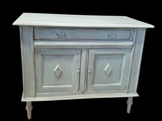 2211 Vintage Cute Antique Restyled Cabinet