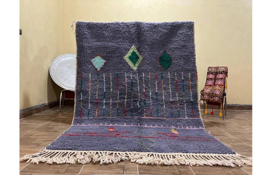 Handgemaakt Marokkaans vloerkleed, natuurlijke wol, 2.5x1.5 m. – Vloerkleden en tapijten, Wool (photo 11 of 11)