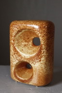 Roberto Rigon & Bertoncello Ceramiche - Vaso traforato, design italiano, anni '70