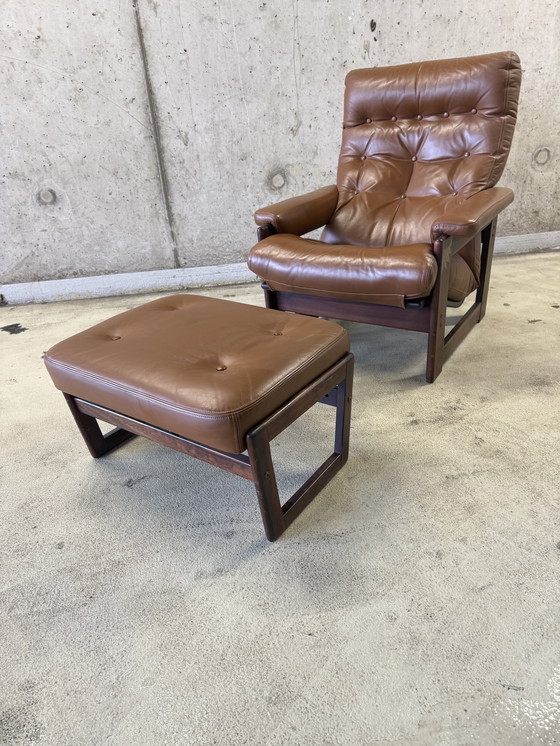 Image 1 of Set/2 Sillones Coja Culemborg Coñac Años 70