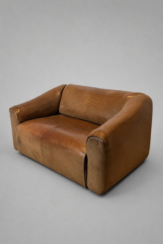 Canapé 2 places en cuir De Sede DS-47 Vintage Neck – Cognac – Loveseats (photo 2 of 8)