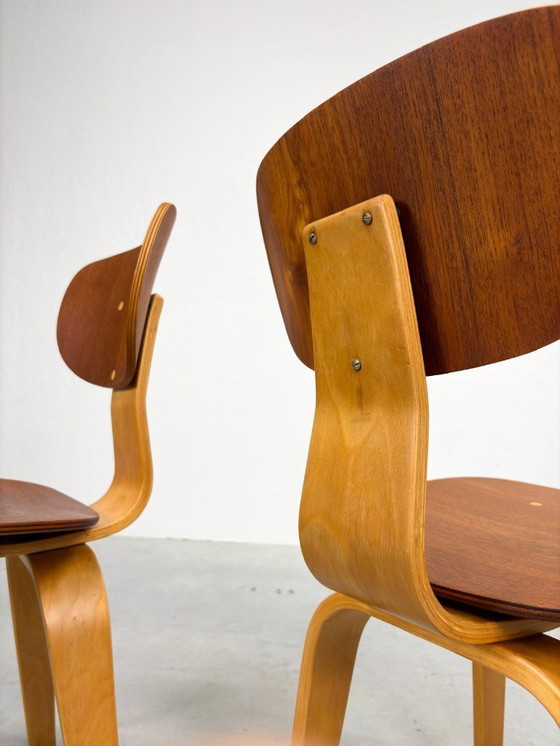 Image 1 of Set Pastoe SB02 Dining Room Chairs by Cees Braakman