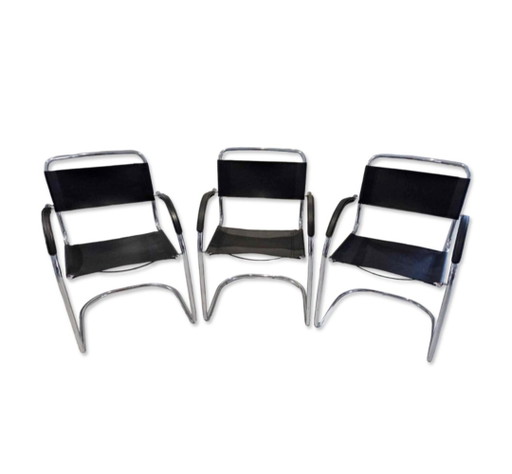 Suite De 3 Fauteuils Cantilever, Années 1970