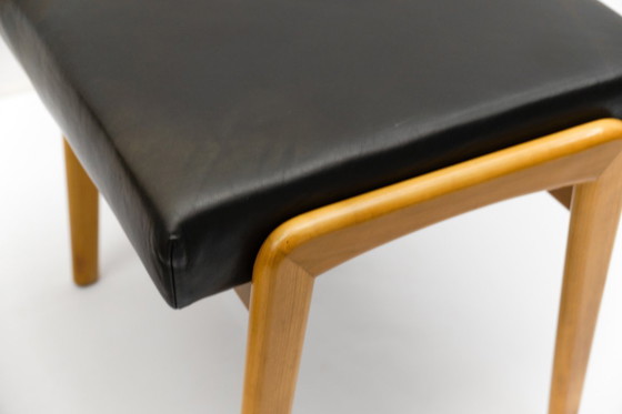 Image 1 of Set di due poltrone e un pouf in stile scandinavo moderno di metà secolo, anni '60