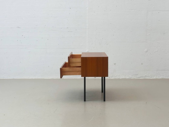 Image 1 of Mid-century bedside table with two drawers, 1950s