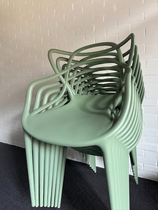 8x Kartell Masters Chairs