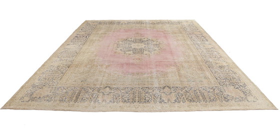 Image 1 of Tappeto orientale originale annodato a mano, stile Art Modern vintage, 380 x 297 cm, condizioni eccellenti