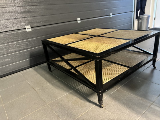 Tavolino da caffè Eichholtz 'Bahamas' – Legno nero e intreccio in rattan – Tavolini da caffè, Wood (photo 9 of 9)