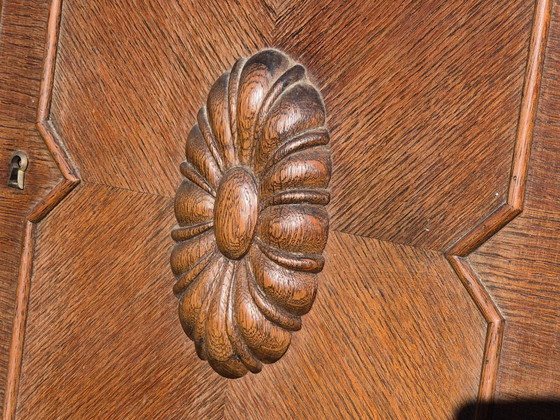 Image 1 of Antique Sideboard Buffet Cabinet