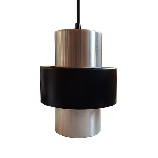 Mid-Century Aluminium-Hängeleuchte, 1960er Jahre