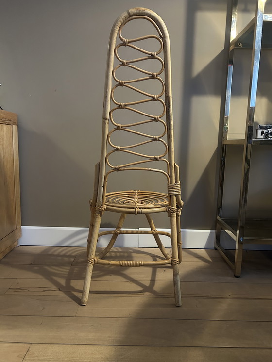 Image 1 of Rattan ROHE Dirk van Sliedrecht stool chair