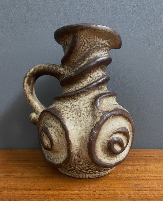 West Germany Vase by Carsten Tonnieshof Model 6034-25 Brutalist – Ceramic (photo 9 of 12)