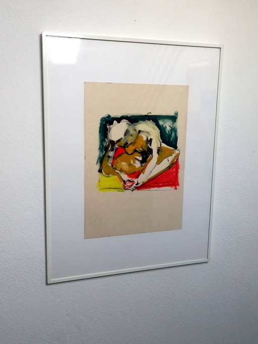 Expressive model drawing (figurative/abstract)