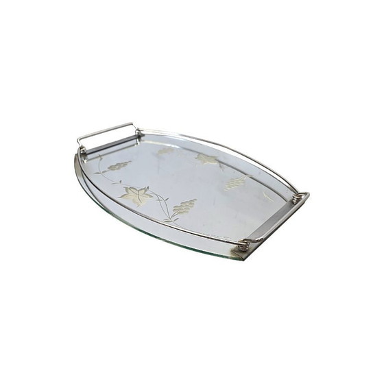 Image 1 of Vintage French mirror tray, 1950s