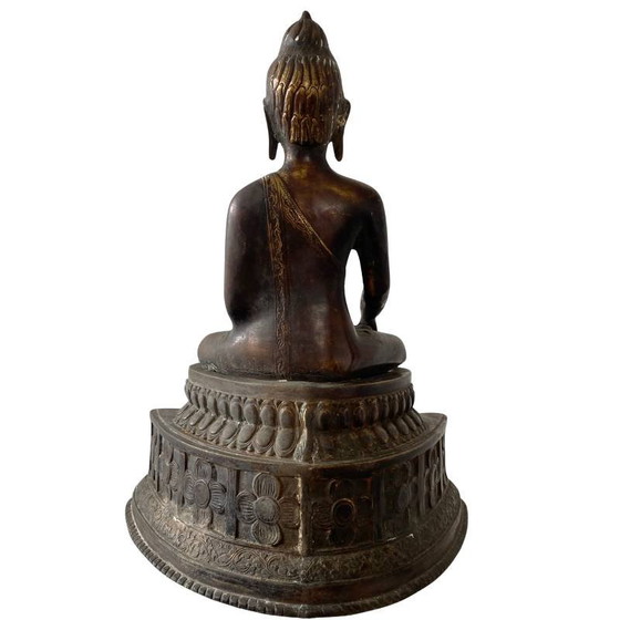 Antiker Himalaya Bronze Buddha – ca. 500 Jahre alt – Westtibetische / Mustang Tradition – Bildhauerei (photo 5 of 23)