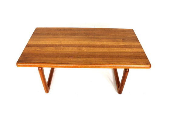 Image 1 of as new! TSM TARM Stole & Møbelfabrik Danish Mid - Century entirely solid Teak Coffee Table / Vintage Coffee Table