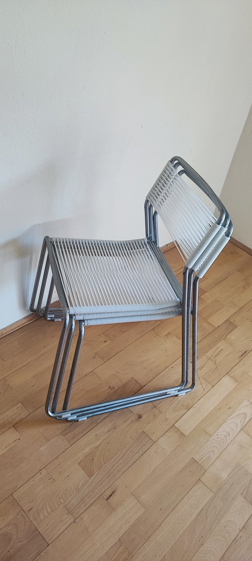 Sedie vintage IKEA MELKER con struttura in spaghetti
Set di 6 classici del design anni '90