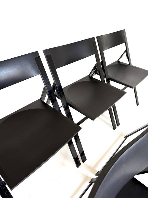 Sedia pieghevole 8x Design 'P08', Justus Kolberg, Tecno '90