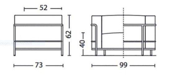 Image 1 of Le Corbusier LC3 (n. di produzione 1047), Fauteuil Grand Confort