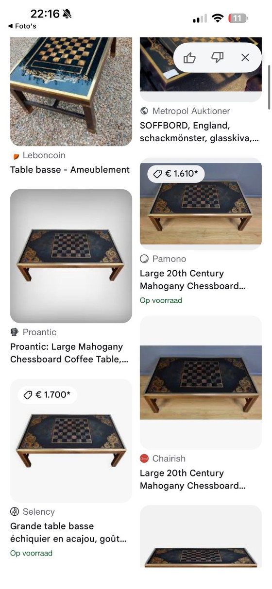 Table d'échecs spéciale – Tables basses, Verre (photo 3 of 5)