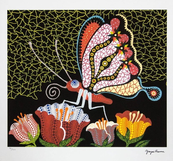 Image 1 of Nach Yayoi Kusama, Blumengarten, Lithografie, 1990er Jahre