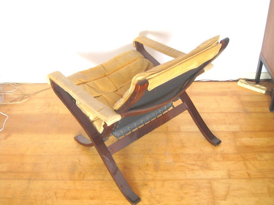 Flex Safari Folding Chair Westnofa Ingmar Relling 1960s – Wood, Leather (photo 7 of 12)