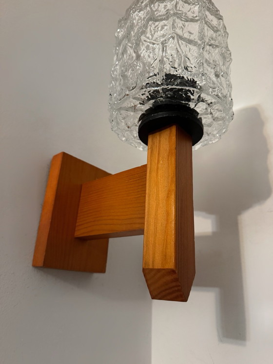 Applique IKEA pino massiccio anni '80 – Legno, Vetro (photo 5 of 12)